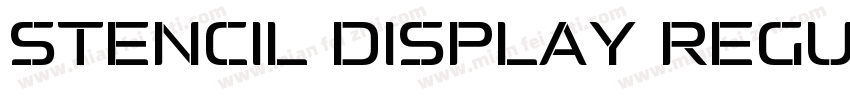 Stencil Display Regu字体转换